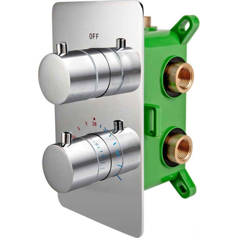 7 bateria box-podtynkowa termostatyczna Stabilla FDESIGN (FD1-TS07-7PBOX-11)