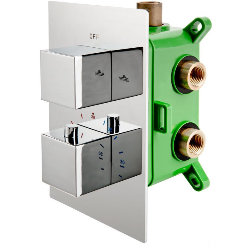 8 bateria box-podtynkowa termostatyczna Stabilla FDESIGN (FD1-TS08-7PBOX-11)