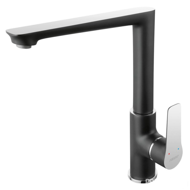 ADORE bateria zlewozmywakowa stojąca, czarny / chrom Adore Black-chrome Ferro (BDR4BLC)