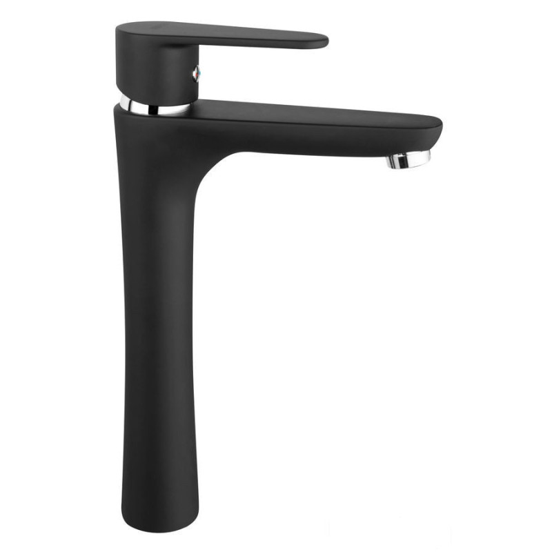 ALGEO bateria umywalkowa nablatowa, czarna Algeo Black Ferro (BAG2LBL)