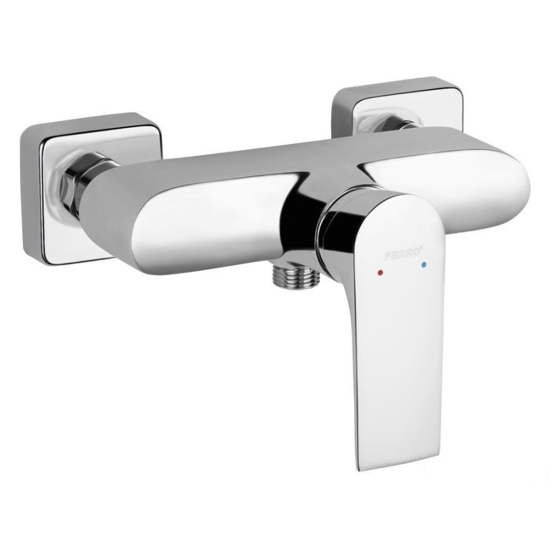 Bateria natryskowa bez zestawu natryskowego, chrom Algeo Square Ferro (BAQ7)