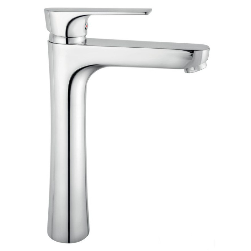Bateria umywalkowa nablatowa, chrom Algeo Square Ferro (BAQ2L)