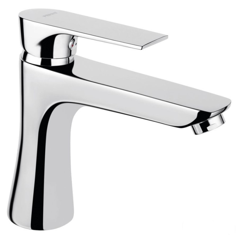 Bateria umywalkowa stojąca, korek z tworzywa click-clack, chrom Algeo Square Ferro (BAQ2)