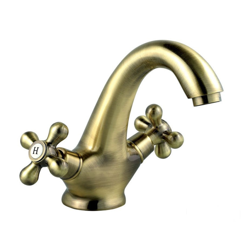 Bateria umywalkowa stojąca, stary brąz Antica Ferro (BAI2BR)