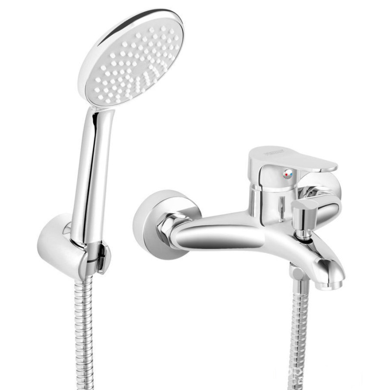 Bateria wannowa z zestawem natryskowym, chrom Isso Ferro (BIS11)