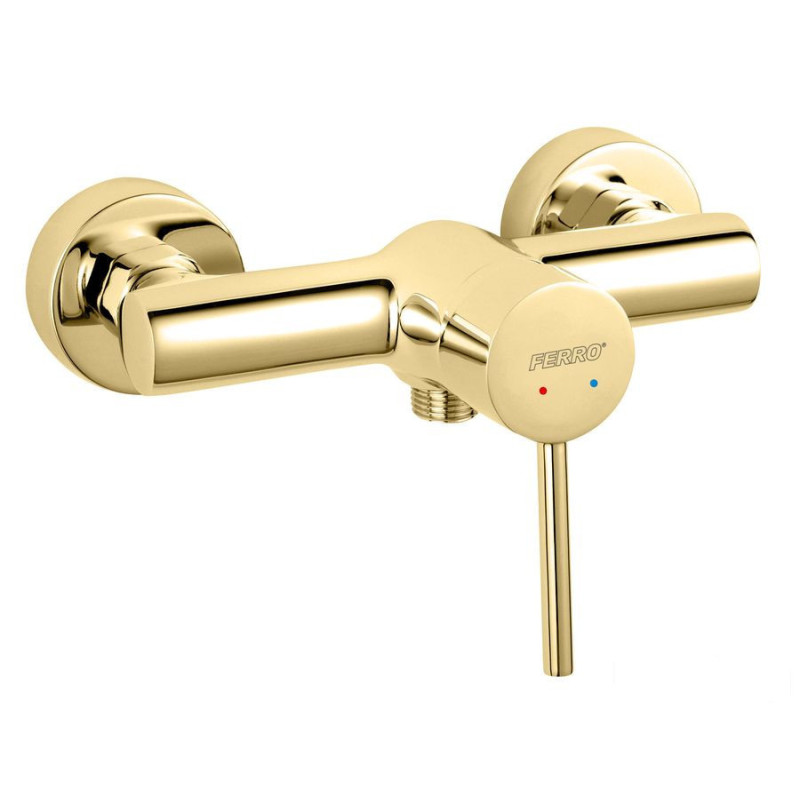 FIESTA bateria natryskowa bez zestawu natryskowego, złota Fiesta Bright Gold Ferro (BFI7G)