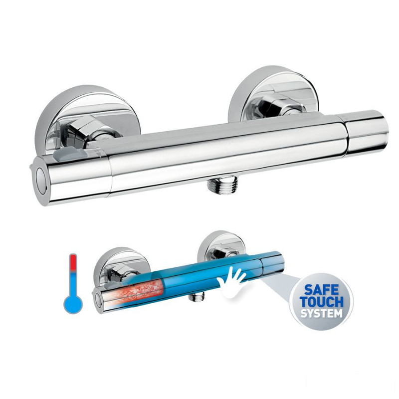 Bateria termostatyczna natryskowa Safe Touch, chrom Trinity Ferro (TRM7)