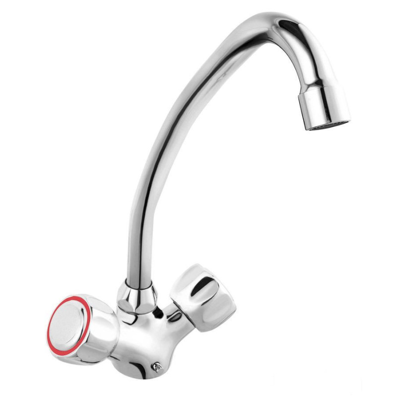 Bateria zlewozmywakowa stojąca, chrom Standard Ferro (BST4)