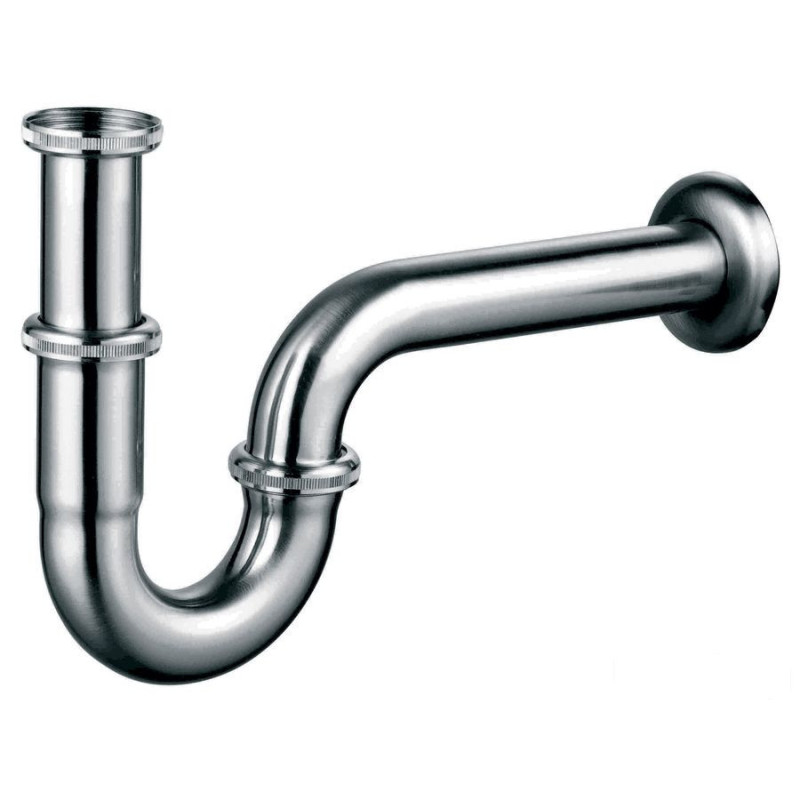 Syfon rurowy 5/4", nikiel szczotkowany Ferro (S281NC)