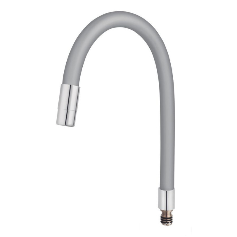 Wylewka Elastico do baterii zlewozmywakowej, srebrna Elastico Ferro (W100S-B)