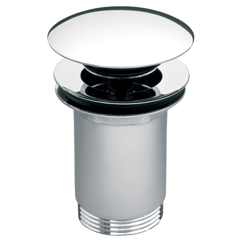 Zawór spustowy z przelewem, click-clack, 5/4", chrom Rotondo Ferro (S285-B)
