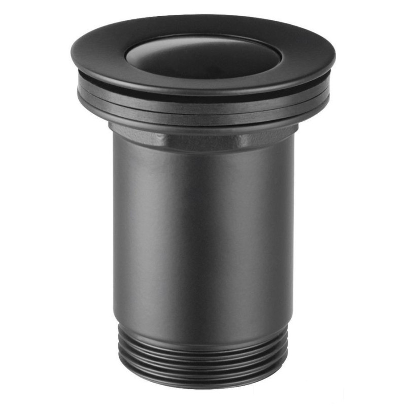 Zawór spustowy z przelewem, click-clack, 5/4", czarny Ferro (S283-BL-B)