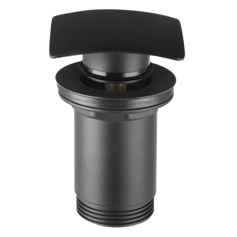 Zawór spustowy z przelewem, click-clack, 5/4", czarny Quadro Ferro (S284-BL-B)