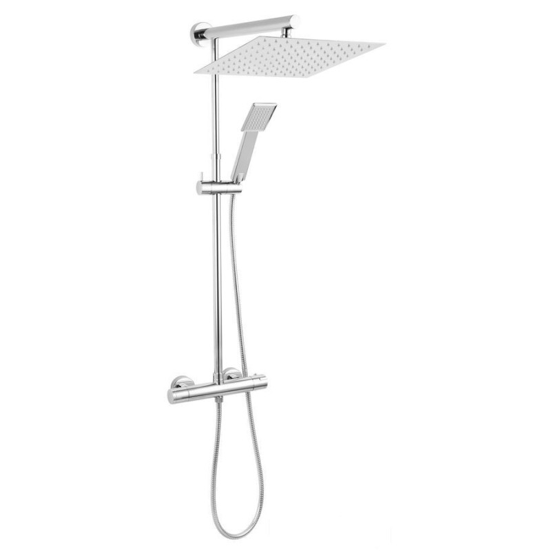 Zestaw natryskowy z baterią termostatyczną TRV7U, chrom Trevi Square Ferro (NP75SQ-TRV7U)