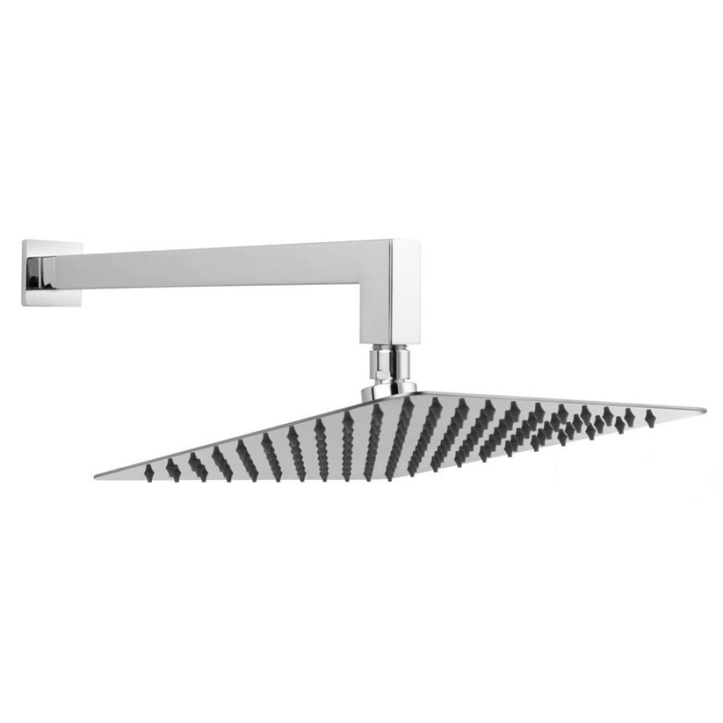 Zestaw natryskowy z deszczownią 250x250mm slim, chrom Quadro Ferro (NPT14)