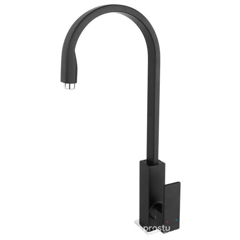 ZICCO bateria zlewozmywakowa stojąca, czarna Zicco Black Ferro (BZI4BL)
