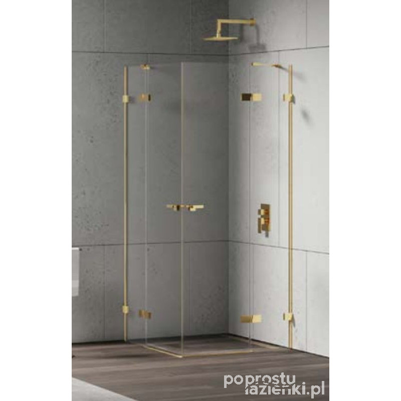 Kabina prostokątna 120x110 Eventa Gold Shine New Trendy (EXK-4772)