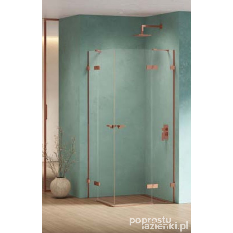 Kabina prostokątna 90x80 Eventa Copper Shine New Trendy (EXK-6435)