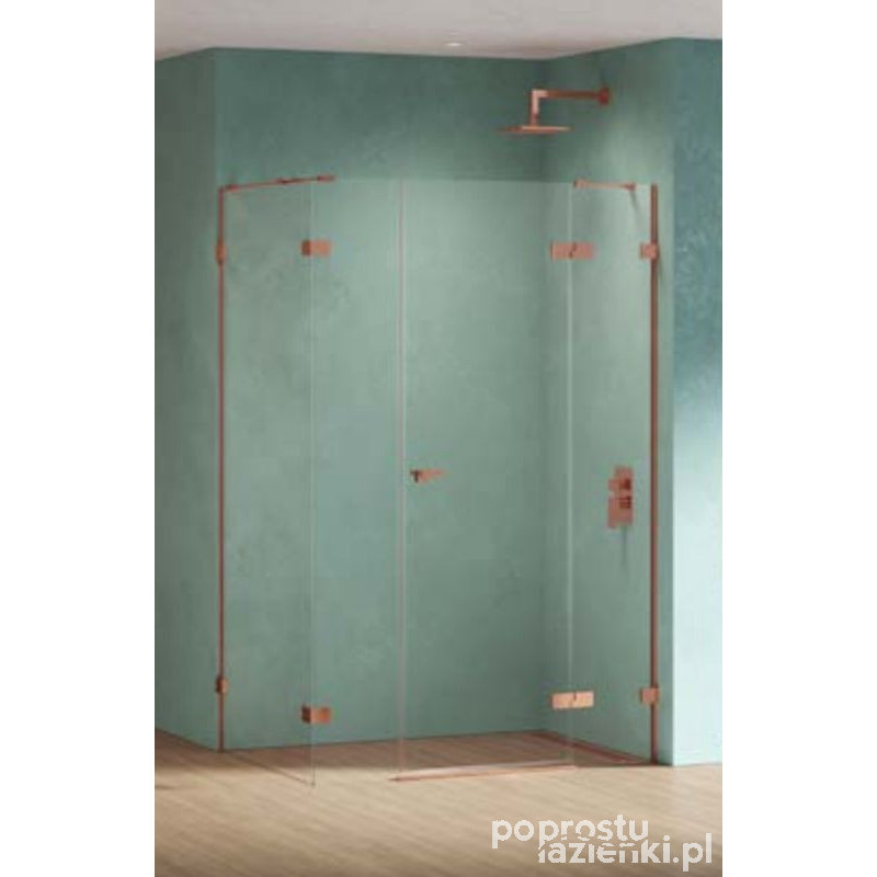 Kabina prostokątna plus 150x90 Eventa Copper Shine New Trendy (EXK-6466)