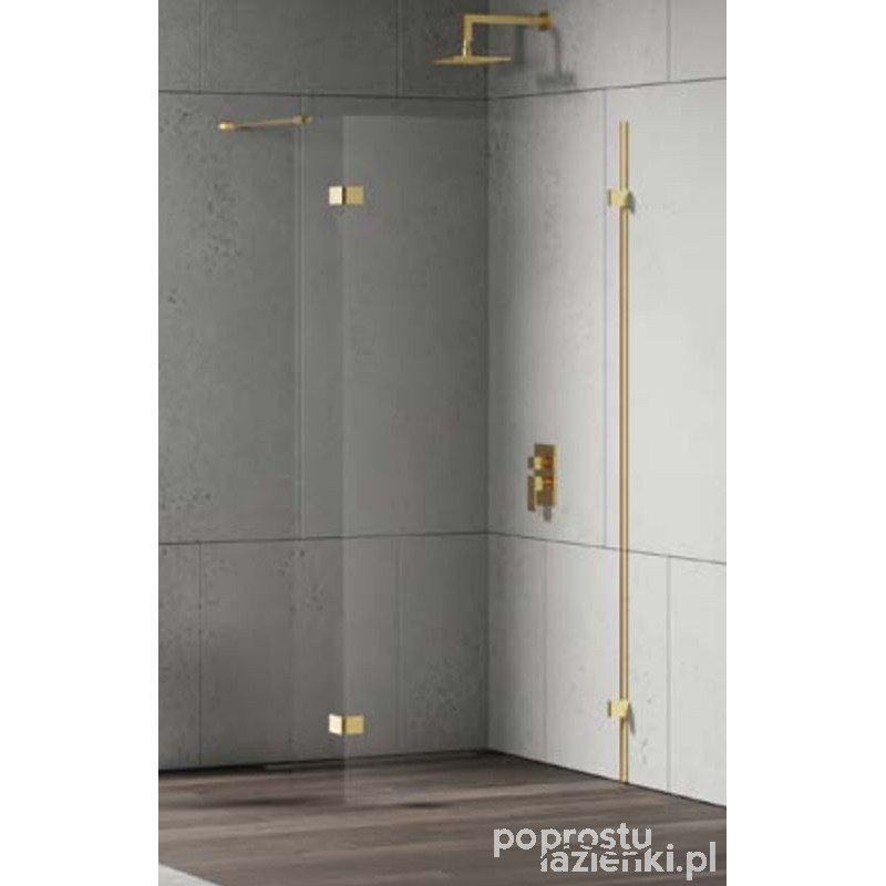 Kabina walk-in 90x33x200 Eventa Gold Shine New Trendy (EXK-4852 + EXK-4861)