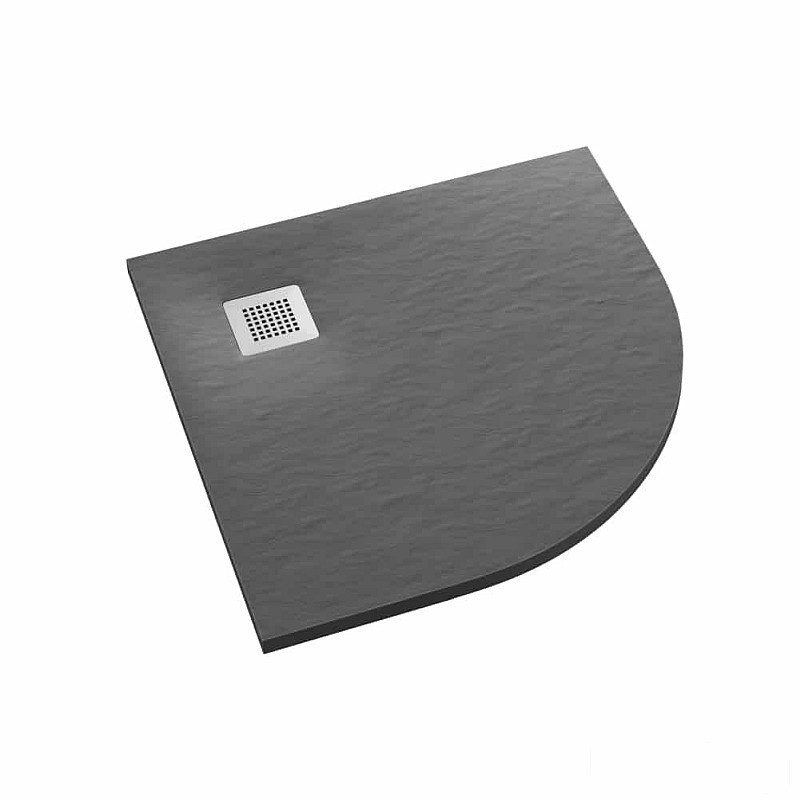 Brodzik półokrągły 90x90 Kalait Grey Stone Schedpol (3.3104/S/ST-M2)