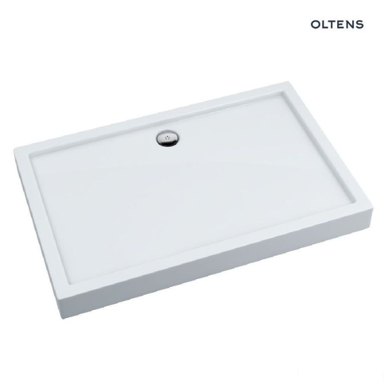 Brodzik 120x80 cm prostokątny akrylowy biały Vindel Oltens (15009000)