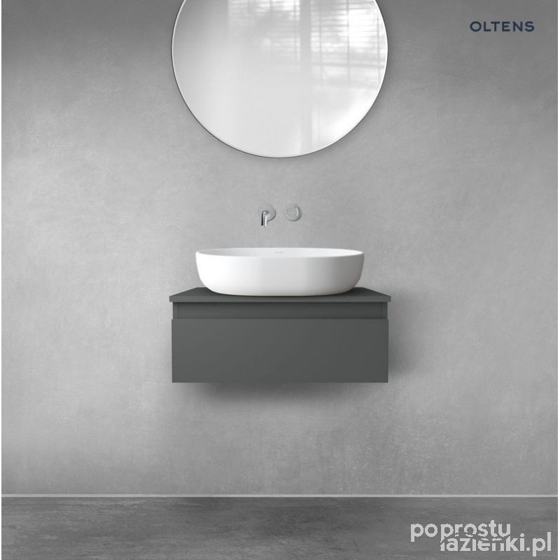Szafka 60 cm podumywalkowa wisząca z blatem grafit mat Vernal Oltens (68100400)