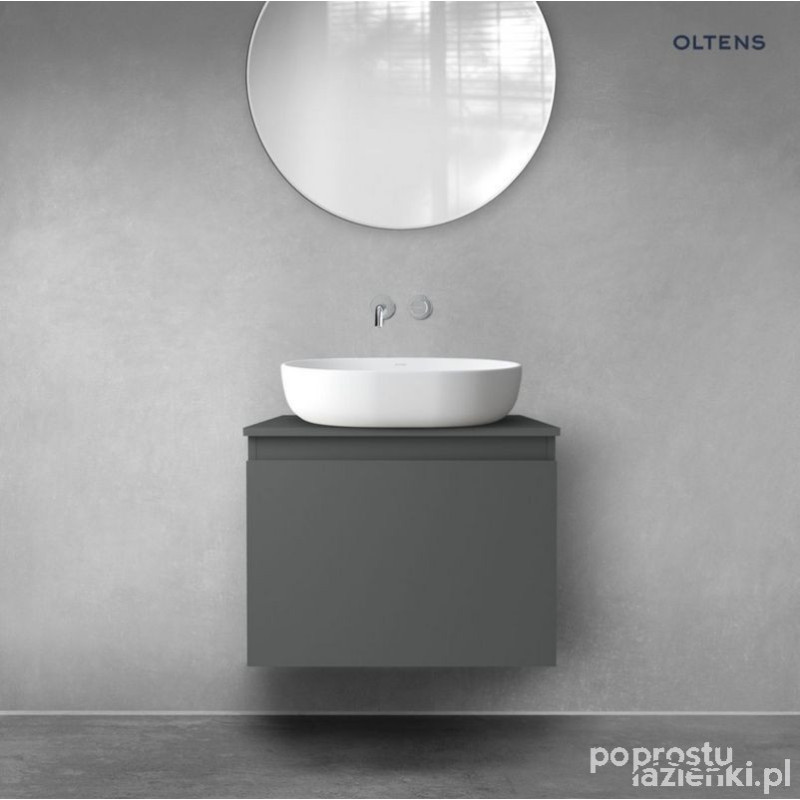 Szafka 60 cm podumywalkowa wisząca z blatem grafit mat Vernal Oltens (68104400)