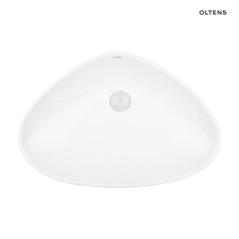 Umywalka 59x39 cm nablatowa z powłoką SmartClean biała Vala Oltens (40825000)