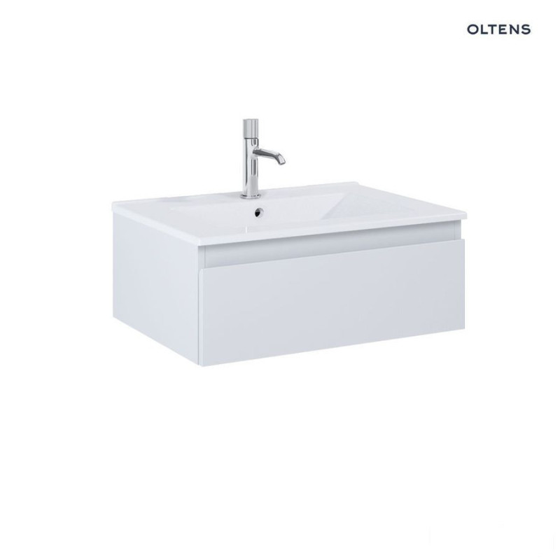 Zestaw umywalka z szafką 60 cm biały/szary mat Vernal Oltens (68004700)
