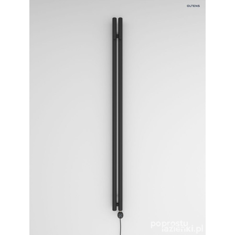 Grzejnik łazienkowy 180x9,5 cm elektryczny czarny mat Stang (e) Oltens (55110300)