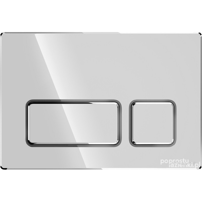 Przycisk mechaniczny Block chrom błyszczący Cersanit (K97-454)