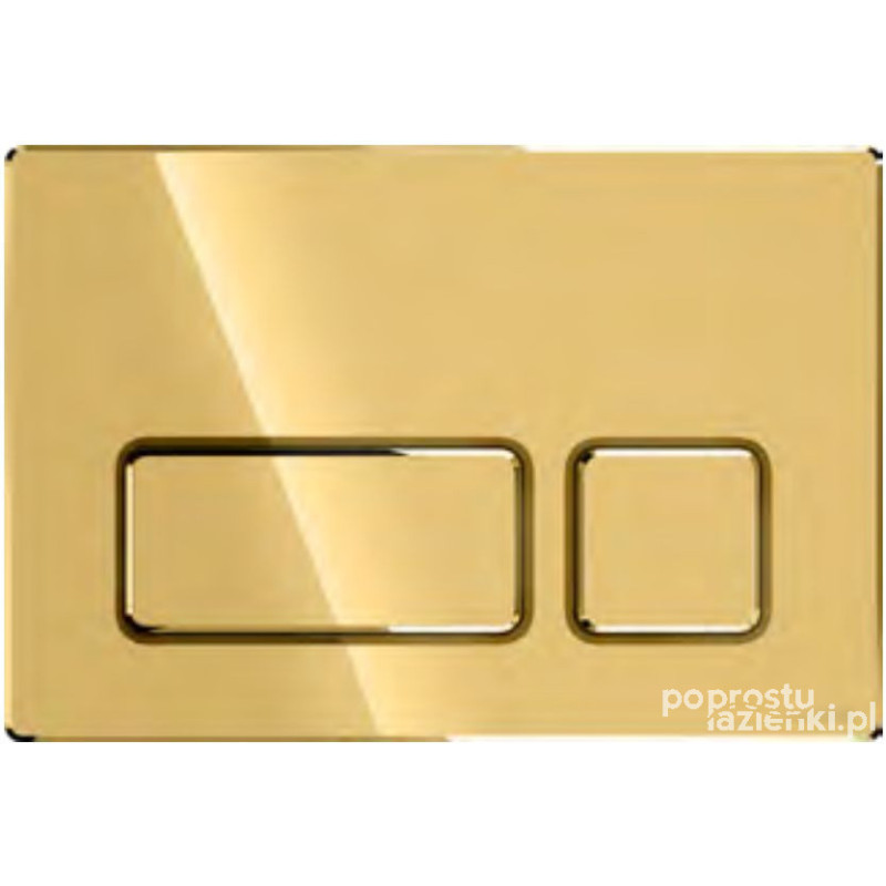 Przycisk mechaniczny Block złoty błyszczący Cersanit (K97-465)