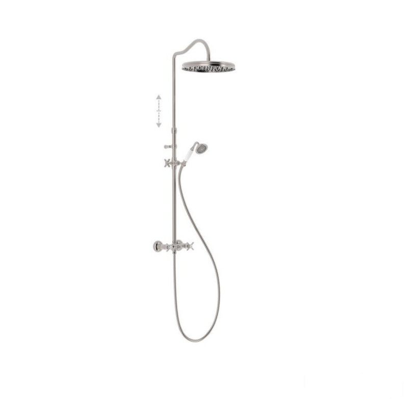 Bateria prysznicowa stal Clasic Tres (24219101AC)