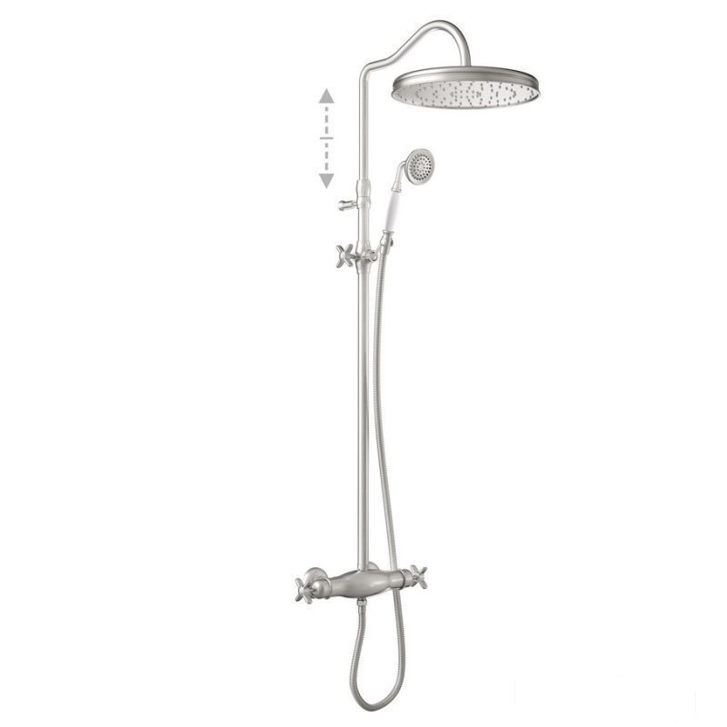 Bateria prysznicowa stal Clasic Tres (24219502AC)