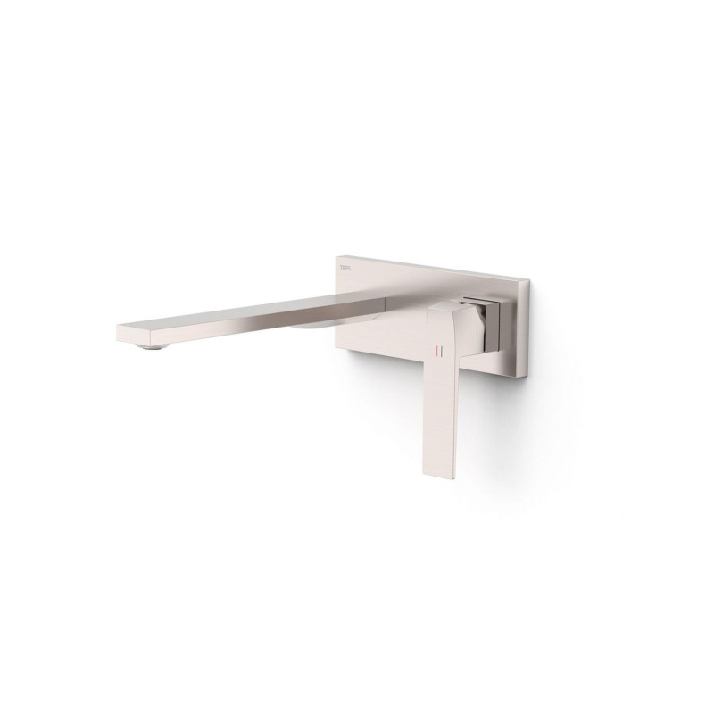 Bateria umywalkowa podtynkowa stal Slim Tres (20230012AC)