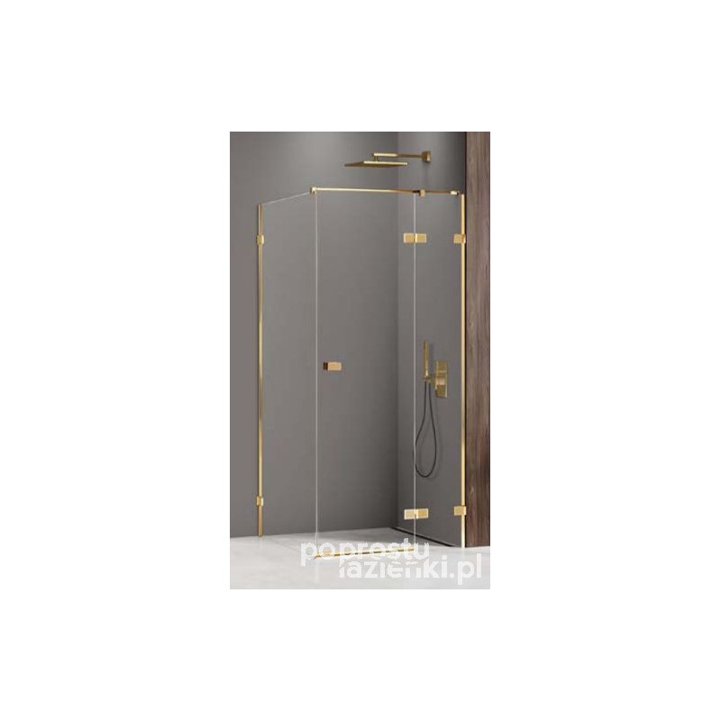 Kabina prostokątna 80x90 Avexa Gold Shine XR New Trendy (EXK-6782)