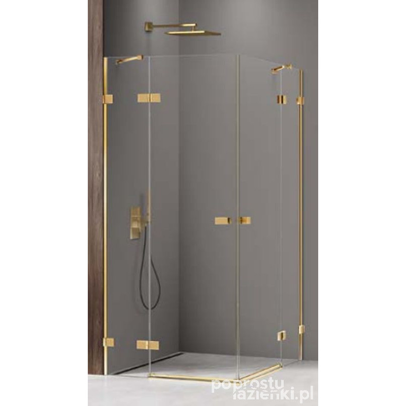 Kabina prostokątna 80x90 Avexa Gold Shine XR New Trendy (EXK-6811)