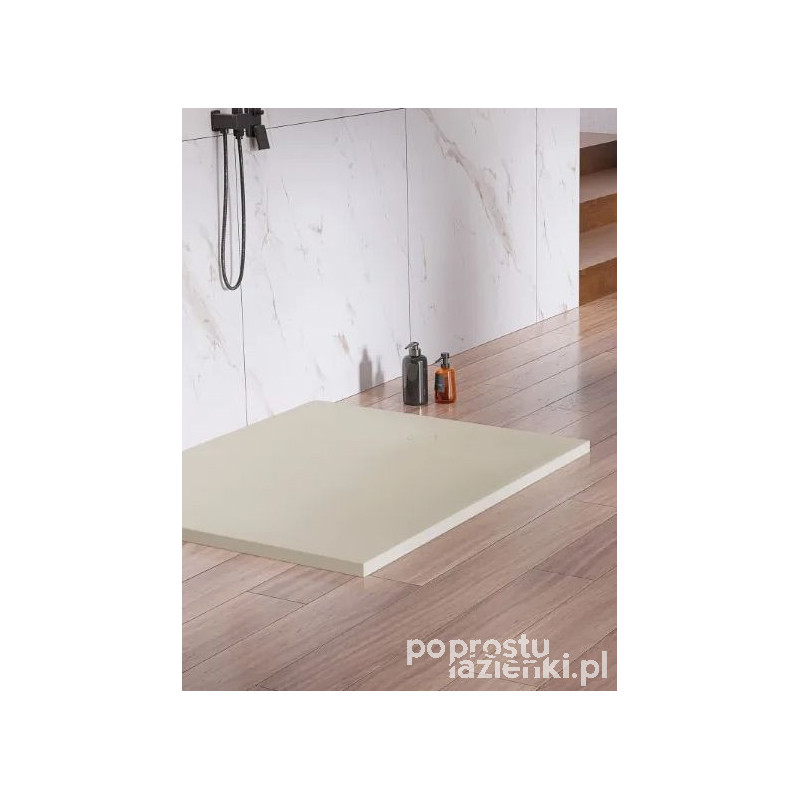 Brodzik kwadratowy beżowy 90x90 Nex Shade New Trendy (B-0485)