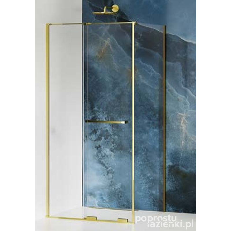 Kabina prostokątna 120x90 Smart Light Gold New Trendy (EXK-6703)