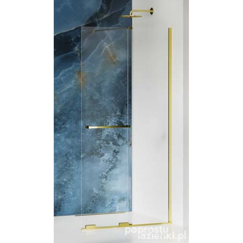 Kabina walk-in 130 Smart Light Gold New Trendy (EXK-6732-WU)