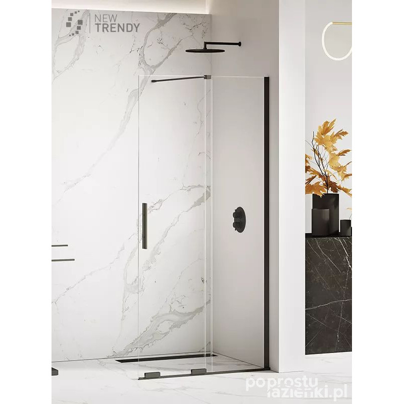 Kabina walk-in 150 Smart Black New Trendy (EXK-4196-WU)