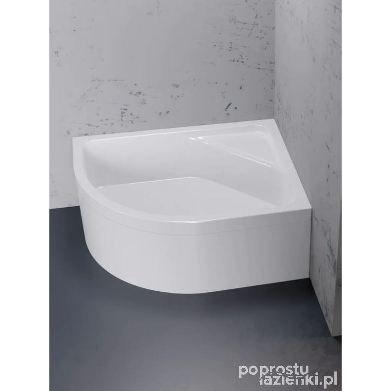 Brodzik asymetryczny z siedziskiem 100x80 New Maxima P New Trendy (B-0387)