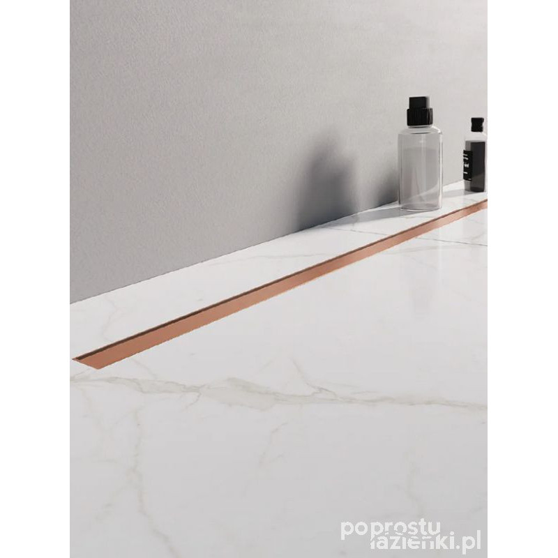 Odpływ liniowy 80 Visio Slim Copper New Trendy (OL-0098)
