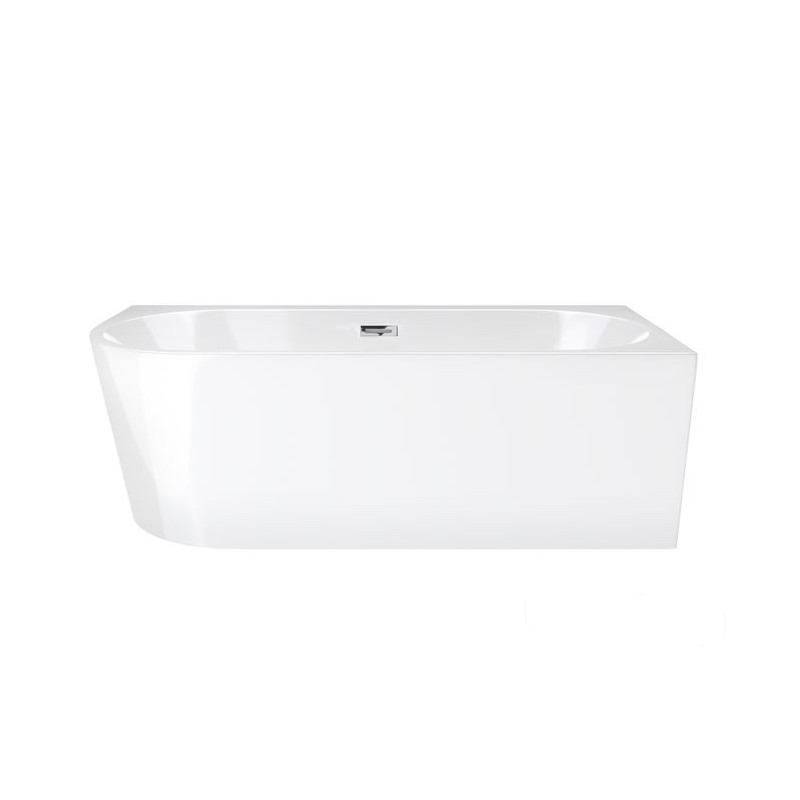 Wanna wolnostojąca 160 Intero prawa E-240L z szeroką krawędzią, wykończenie chrom Corsan (E-240L)