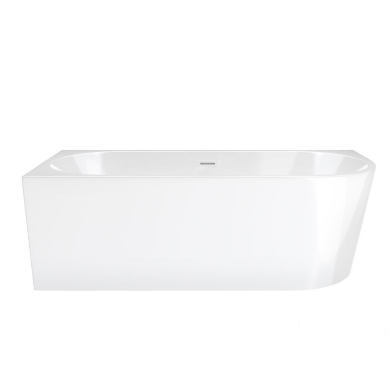 Wanna narożna Intero SLIM lewa 150 cm z wykończeniem białym Corsan (1167-uniw)
