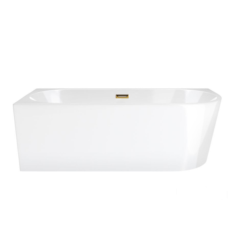Wanna narożna Intero SLIM lewa 150 cm z wykończeniem złotym Corsan (1169-uniw)