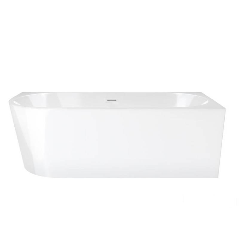 Wanna narożna Intero SLIM prawa 150 cm z wykończeniem białym Corsan (1175-uniw)