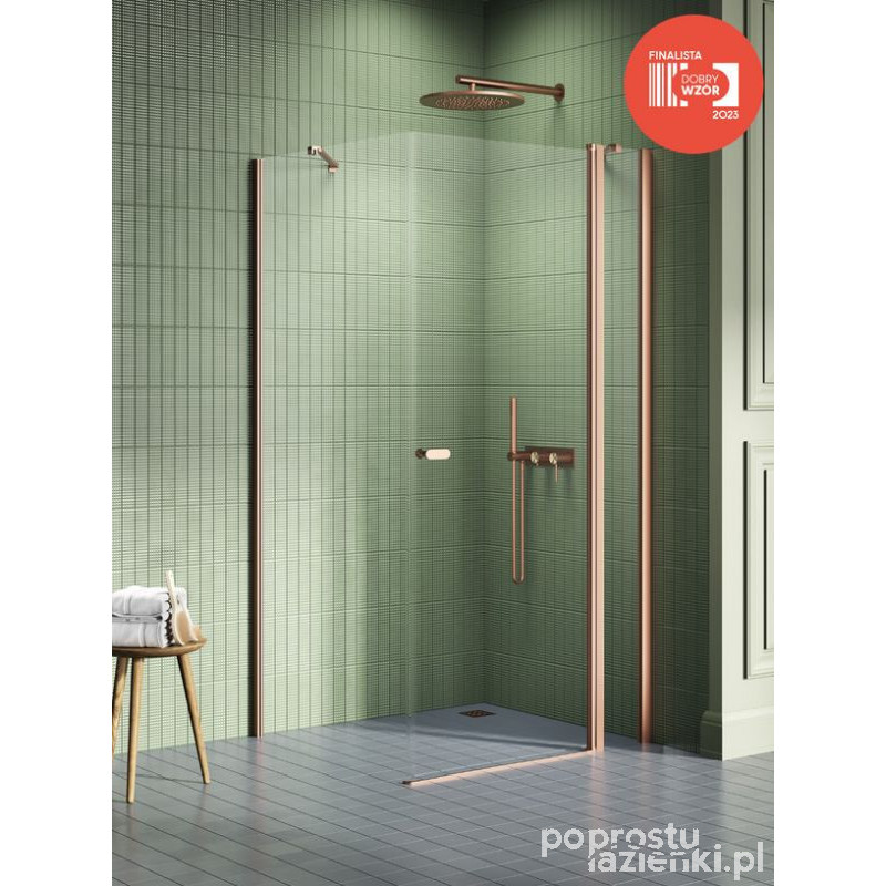Kabina kwadratowa 100x100 New Soleo Copper Brushed New Trendy (K-1992)
