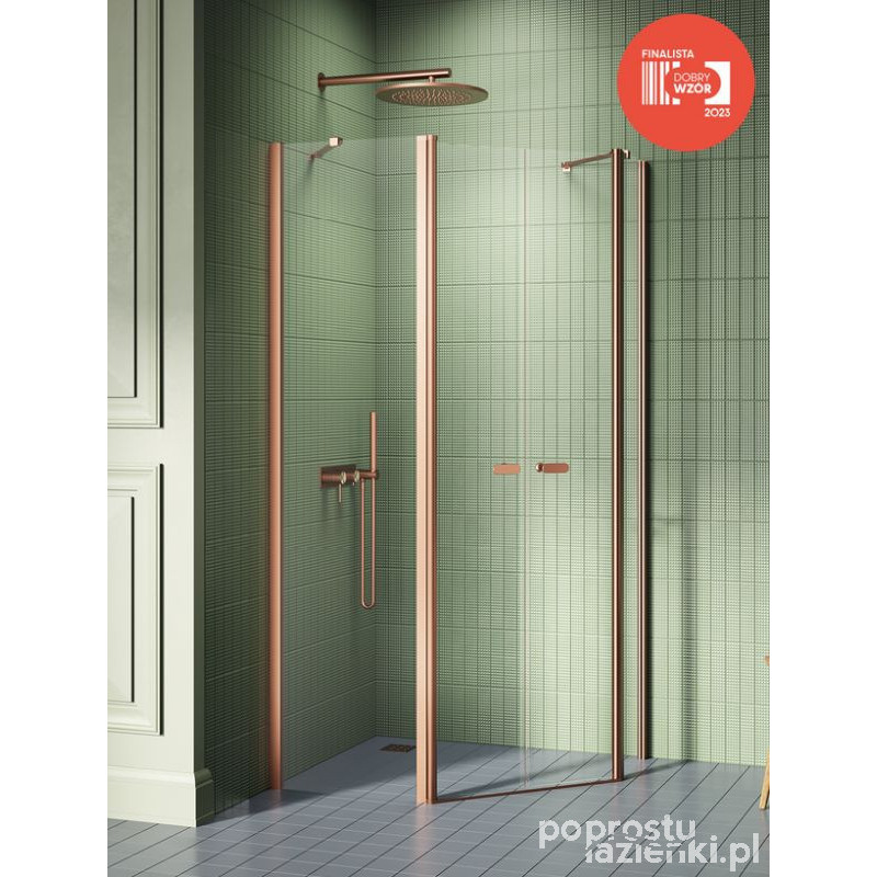 Kabina pięciokątna 100x80 New Soleo Copper Brushed New Trendy (K-1706)